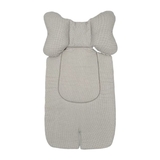 Набір New Life expert: універсальний матрацик, 62х33 см + двосторонній плед, 73х73 см, сірий з білим (821+830/27666) - Pampik - 2