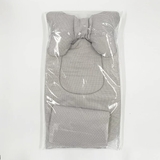 Набір New Life expert: універсальний матрацик, 62х33 см + двосторонній плед, 73х73 см, сірий з білим (821+830/27666) - Pampik - 7