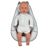 Позиціонер-кокон New Life expert Котик Air+Memory, 65х43х10 см, біло-сірий (0000/37079) - Pampik - 7