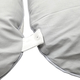 Багатофункціональна подушка для мами та малюка 3 в 1 New Life expert, 74х46х16 см, біло-сірий (872/38271) - Pampik - 4