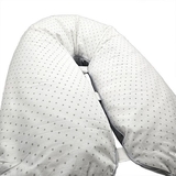 Багатофункціональна подушка для мами та малюка 3 в 1 New Life expert, 74х46х16 см, біло-сірий (872/38271) - Pampik - 5