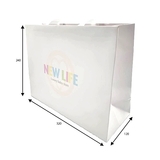 Подарочный бумажный пакет New Life, 24х32х12 см, белый (34282) - Pampik - 3