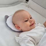 Ортопедична подушка New Life expert Memory Air+ Котик для немовлят, 21х19 см, біло-сірий (34407) - Pampik - 8