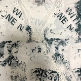 Халат домашній New Life, р.S-M, принт газета (129/27321) - Pampik - 4