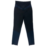 Брюки New Life LV с трикотажной вставкой, комбинированные, р.42, черно-синий (495/19224) - Pampik