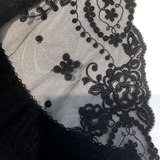 Трусы New Life La Perla, под живот, с кружевом, р.36, черный (26494) - Pampik - 3