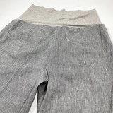 Брюки укороченные New Life с манжетом, лен, р.44, серый (581/23893) - Pampik - 4