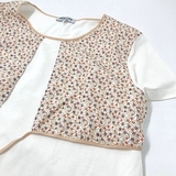 Комплект із халата та нічної сорочки для годування New Life, р.L-XL, принт квіти, молочний (308/36684) - Pampik - 5