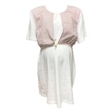 Комплект із халата та нічної сорочки для годування New Life, р.L-XL, принт квіти, рожевий (343/36683) - Pampik - 2