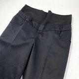 Штани укорочені New Life з трикотажною вставкою та поясом на резинці, р.46, чорний (248/7071) - Pampik - 3