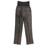 Штани New Life з трикотажною вставкою та поясом, р.42, коричневий (556/10633) - Pampik - 2