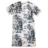 Халат домашній New Life, р.S-M, принт газета (129/27321) - Pampik - 2