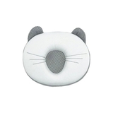 Ортопедична подушка New Life expert Memory Air+ Котик для немовлят, 21х19 см, біло-сірий (34407) - Pampik