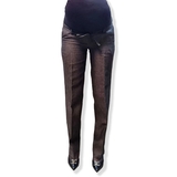 Штани New Life з трикотажною вставкою та поясом, р.42, коричневий (556/10633) - Pampik - 5