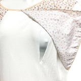 Комплект із халата та нічної сорочки для годування New Life, р.L-XL, принт квіти, молочний (308/36684) - Pampik - 7