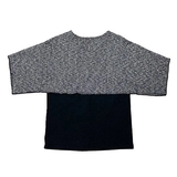 Туника комбинированная New Life с отделкой в виде цепочки, р.42-44, черный меланж (701/21320) - Pampik - 2