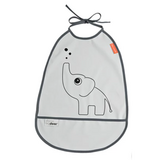 Слюнявчик водонепроницаемый Done by Deer, 2 шт., серый (1393675/32983) - Pampik - 2