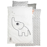 Постельное белье Done by Deer, 80х100 см, 35х40 см, белый в горох (20628/33042) - Pampik - 3