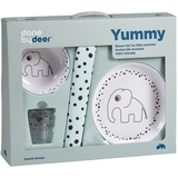 Набор для кормления Done by Deer, 4 шт., белый-мятный (1592092/27317) - Pampik - 4