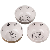 Тарелка глубокая Done by Deer, 3 шт., пудровый (1819631/35653) - Pampik