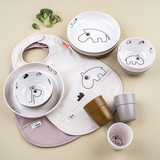 Тарелка глубокая Done by Deer, 3 шт., пудровый (1819631/35653) - Pampik - 4