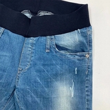 Джинси вузькі Pietro Brunelli вкорочені потерті, срібна відстрочка, джинс, р.40, темно-блакитний (JP0043,560/23025) - Pampik - 4