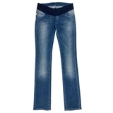 Джинси вузькі Pietro Brunelli вкорочені потерті, срібна відстрочка, джинс, р.40, темно-блакитний (JP0043,560/23025) - Pampik