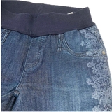 Джинси Pietro Brunelli вузькі вкорочені з бандажем та мереживом, р.40, джинс, синій (JP0043.597/11323) - Pampik - 3