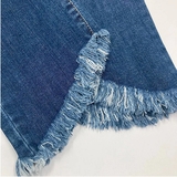 Джинси вузькі вкорочені Pietro Brunelli Colton з бахромою, джинс, р.42, світло-синій (JPAT43,501/27495) - Pampik - 5