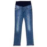 Джинси прямі Pietro Brunelli Wilson вкорочені, зі стразами, джинс, р.42, синій (JPCU41,678/25261) - Pampik