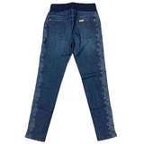 Джинси Pietro Brunelli вузькі вкорочені з бандажем та мереживом, р.40, джинс, синій (JP0043.597/11323) - Pampik - 2