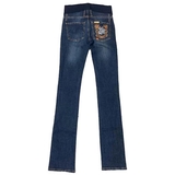 Джинси прямі з бандажем та стразами Pietro Brunelli, р.40, джинс, синій (JP0041,501/8754) - Pampik - 2