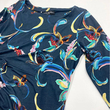 Сукня з асиметричним поясом Pietro Brunelli, р.42, темно-синій (AG0117/21117) - Pampik - 3