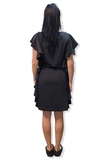 Сукня Pietro Brunelli Greta з крильцями та бічними воланами, р.42, чорний (AG1712/29582) - Pampik - 6