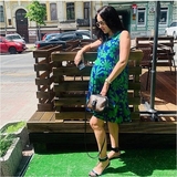 Сукня з оборкою Pietro Brunelli Vittoria, р.44, зелений (AM0162/27518) - Pampik - 6