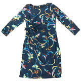 Сукня з асиметричним поясом Pietro Brunelli, р.42, темно-синій (AG0117/21117) - Pampik