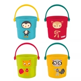 Ігровий набір для ванної Ludi Відерця, 4 шт. (40057/37830) - Pampik