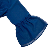 Сукня з оборкою Pietro Brunelli, р.48, синій (AG0042/24077) - Pampik - 3