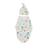 Набор Twins Butterfly: євро-пелюшка та шапочка, інтерлок, мультиколір (1911-EP-20B) - Pampik