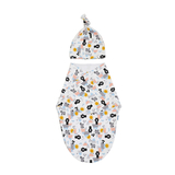 Набор Twins Bear: евро-пеленка и шапочка, интерлок, мультиколор (1911-EP-20B) - Pampik