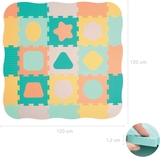 Килимок ігровий Ludi, пінополіуретан, 120х120х1,5 см (10018/36844) - Pampik - 6