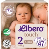 Підгузники на липучках Libero Touch 2 (3-6 кг), 47 шт. - Pampik