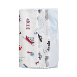 Набір пелюшок Twins Boy, фланель, муслін, водонепроникна, 3 шт., блакитний (1599-TMIX3-25) - Pampik