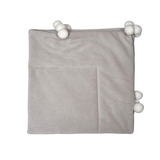 Плед Twins Smurf, 90х90 см, сірий (1434-TS-10) - Pampik