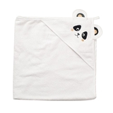 Рушник-куточок Twins Панда, 100x100 см, білий (1500-TANP-01) - Pampik