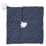 Плед мусліновий Twins Сузір'я, утеплений з китицями, 90x90 см, темно-синій (1611-PMУ90х90-09С) - Pampik