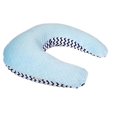 Подушка для беременных Twins Minky, 53х60 см, голубой (1201-TM-04) - Pampik