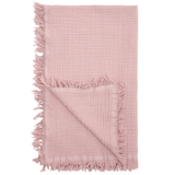 Плед мусліновий Twins Brezzy, 4-шаровий, 120х100 см, пудровий (1625-TMBN-24) - Pampik