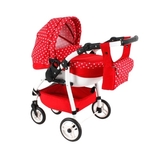Коляска для ляльки Adbor Lily Sport, червоний (LS-12) - Pampik