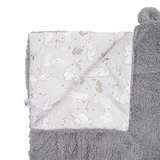 Плед Twins Teddy, 100х80 см, сірий (1424-TT-10) - Pampik - 2